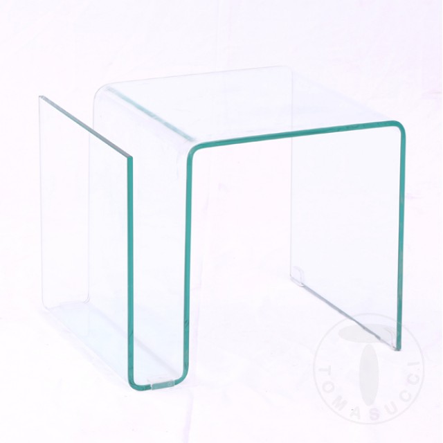 tavolino in vetro curvato MAG